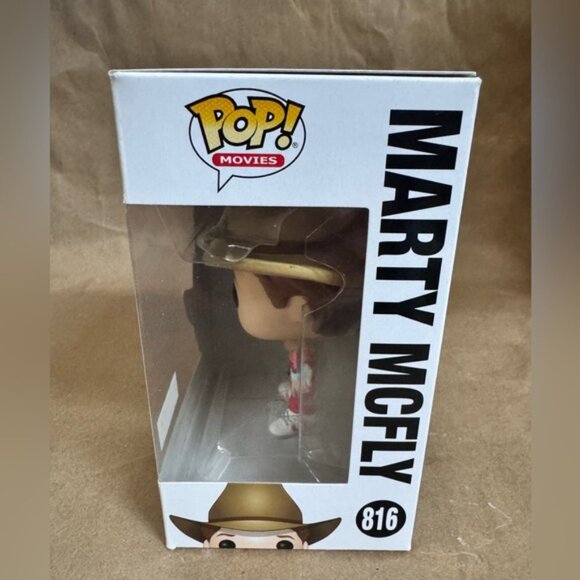 NWT Funko Pop Back to The Future III #816 Marty McFly in Old West - Picture 2 of 6